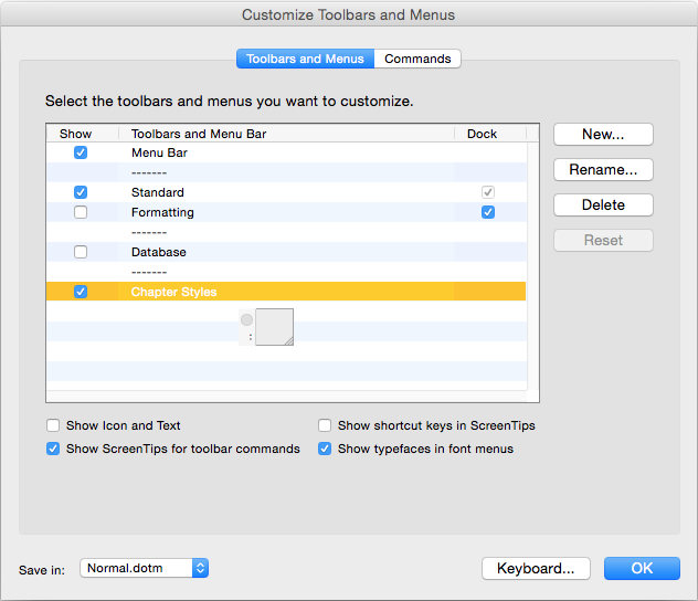 word for mac 2011 text box toolbar